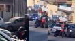 ¡Con gritos!: Captan tenso altercado vial entre conductor y repartidor en Antofagasta