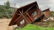 [VIDEO] Registran derrumbe de casa en río Coyanco en Quillón