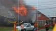 Bomberos trabaja en incendio que afecta a vivienda en villa &quot;Navegando el Futuro 3&quot;