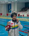 La nadadora valdiviana Eloísa Godoy ganó el oro en los 400 metros libres