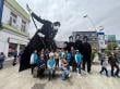 Limpieza y nueva bendición de escultura del Padre Alberto Hurtado en Antofagasta