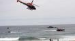 Con helicóptero rescatan a hombre que se estaba ahogando en playa de Valparaíso