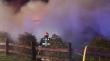 Cuatro compañías de Bomberos de Llanquihue combatieron incendio en bodega