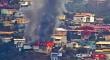 [VIDEO] Incendio consume vivienda en cerro Jiménez de Valparaíso: equipos de emergencia en la zona