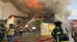 Incendio afectó una vivienda y un templo evangélico en Rahue Alto