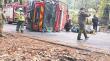 Los Lagos: carro bomba de Folilco volcó mientras iba a un simulacro a Riñihue