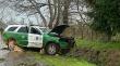 Accidente de un carro policial en San Pablo dejó a un carabinero con lesiones