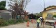 Nueva cuadrilla municipal debuta con recuperación de calle clave en La Cruz