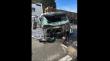 [FOTOS] Violento choque de camiones en Llanquihue dejó sin cabina a una de las máquinas
