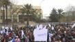 [VIDEO] Masiva marcha fuera del Congreso: profesores exigen respuestas por agenda corta