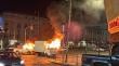 [VIDEO] Violento asalto a tienda en el centro de Valparaíso: incendiaron vehículos y lanzaron miguelitos