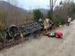 Liquiñe: accidente de bus deja al menos 30 personas lesionadas