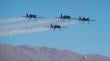Halcones de la FACh deslumbraron con presentación en Iquique