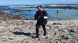 Rescatan a perrito atrapado entre roqueríos en Playa El Trocadero de Antofagasta