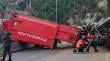 Trágico accidente en Viña del Mar: conductor muere tras volcamiento de camión en ruta Las Palmas