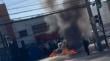 Barricadas e incidentes en el centro de San Antonio tras fiscalización a comercio ambulante