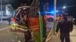 Violenta colisión frontal de microbuses en Valparaíso deja lesionados: una pista inhabilitada