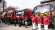 Cuatro nuevos carros se entregaron a compañías de Bomberos de la Región de Valparaíso