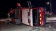 Carro de Bomberos sufrió volcamiento en Zapallar: “No tuvimos lesionados graves”