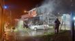 [FOTOS] Un hombre fue detenido por incendio que destruyó casa en Alerce