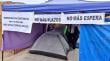 Familias acampan en la calle exigiendo entrega de sus viviendas en Antofagasta