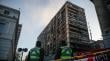 Análisis estructural determinará futuro de edificio quemado cerca de Plaza de Armas