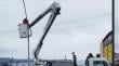 En Ancud llevan a cabo trabajos de mantención en el alumbrado público en la comuna