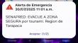 Comenzó evacuación por alerta tsunami en borde costero de Iquique y en Pisagua