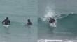 [VIDEO] Pese a la Alerta Roja: surfistas llegaron hasta el sector 4 de Reñaca