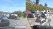 [VIDEO] Dos lesionados dejó volcamiento de camión en la Ruta 68: se mantiene importante tráfico hacia la Ruta 68