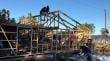 Vecinos de Huelden realizaron minga comunitaria para renovar la sede social