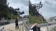 [VIDEO] Captan momento en que ráfaga de viento derriba árbol en Reñaca: “Pensé que le iba a caer al auto”