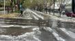 Granizos y nevadas marcaron el fin del sistema frontal en la Región de Valparaíso