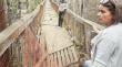 Estudio recomendó “reemplazar” el puente colgante del cerro Alegre