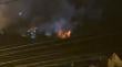 Rebrote de incendio en ladera de la población Modelo de Puerto Montt destruyó cuatro inmuebles