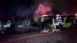 Incendio consumió seis cabañas y un restaurante en Los Verdes