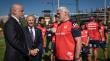 [FOTOS] Elizalde entrega su apoyo a los Cóndores en la antesala de decisivo duelo ante Samoa