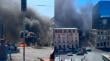 [VIDEO] Por segunda vez en el día: portuarios instalan barricadas incendiarias en Valparaíso