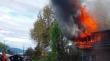 Incendio en Hualaihué consumió una vivienda y local comercial