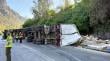 Camión de 80 toneladas volcó en Ruta 60CH y deja tres personas lesionadas
