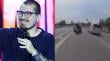 [VIDEO] “Choqué en moto, pero estoy bien”: Claudio Michaux sufre accidente en plena carretera