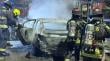 Sujetos robaron un auto en Putaendo y lo incendiaron en Los Andes