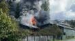 Fuego destruyó bodega y amenazó planta en sector Rauco de Chonchi