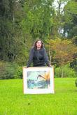 Valdivia: Artista Carolina Godoy ganó concurso en la Feria Art Stgo y  su obra circulará en todo Chile