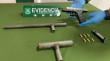 Armas de fabricación artesanal y drogas fueron incautadas en procedimiento a casa búnker realizado en Los Ángeles