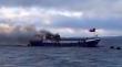 Lancha se incendió en el sector Chaicas de Puerto Montt: evacuaron a cinco tripulantes