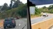 [VIDEO] Individuos derramaron aceite en camino La Pólvora: provocaron accidente vehicular