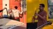 [VIDEO] De película: saxofonista ambientó pelea entre conductores en Los Andes