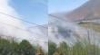 [VIDEO] Incendio forestal en Olmué afecta al menos 1 hectárea: hay corte de energía