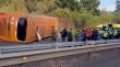 Bus ETM proveniente de Quellón se volcó en Saltos del Laja: reportan 35 lesionados